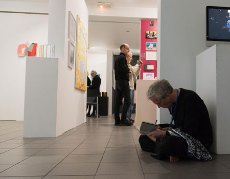 Jason Stoneking writing in residence for Galerie Arnaud Lefebvre in the Bienvenue Art Fair at the Cité Internationale des Arts in Paris