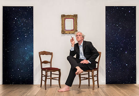 Jason Stoneking at the Galerie Arnaud Lefebvre in Paris,                                                                                photographed by Leslie McAllister
