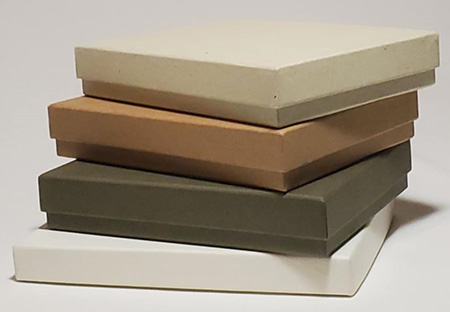 A pile of boxes containing written works by                                                                                Jason Stoneking
