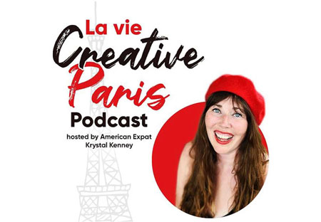 Logo for La Vie Creative podcast with Krystal Kenney