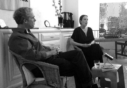 Melissa Unger interviewing Jason Stoneking at Seymour Space in Paris
