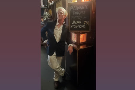 Jason Stoneking at Passionate Tongues, Melbourne, photographed by Nikki Viveca